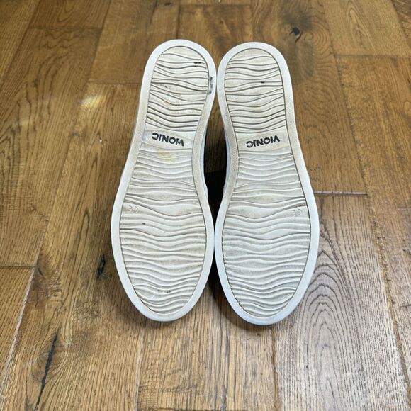 VIONIC Splendid Midi Black Snake Print Slip On Sneakers Womens Size 7.5 - Picture 4 of 6